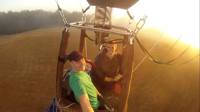 Flying with James and James last year